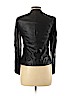 H&M 100% Polyester Black Faux Leather Jacket Size 6 - photo 2
