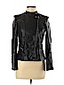 H&M 100% Polyester Black Faux Leather Jacket Size 6 - photo 1
