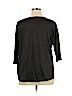 DressBarn 100% Polyester Gray 3/4 Sleeve Blouse Size 1X - photo 2