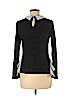 Monteau Black Long Sleeve Top Size M - photo 2