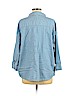 Forever 21 Blue 3/4 Sleeve Blouse Size L - photo 2