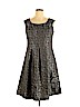 Black Label by Evan Picone 100% Polyester Black Cocktail Dress Size 14 - photo 1