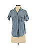 Madewell 100% Cotton Blue Short Sleeve Button-Down Shirt Size XS - photo 1