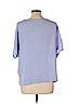 Lush 100% Polyester Purple Short Sleeve Blouse Size L - photo 2