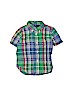 Ralph Lauren 100% Cotton Green Short Sleeve Button-Down Shirt 12-18 MO / 18 MO - photo 1