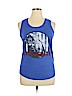 Assorted Brands Blue Sleeveless T-Shirt Size XL - photo 1