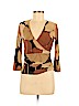BCBGMAXAZRIA Brown 3/4 Sleeve Top Size M - photo 1