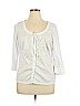 Venus White 3/4 Sleeve Button-Down Shirt Size XL - photo 1