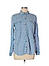 Splendid 100% Viscose Blue Long Sleeve Button-Down Shirt Size M - photo 1