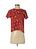 Rewind Red Short Sleeve Blouse Size XS - photo 1