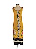 Farm Yellow Casual Dress Size P (petite) - photo 1
