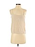H&M 100% Viscose Tan Sleeveless Blouse Size 4 - photo 1