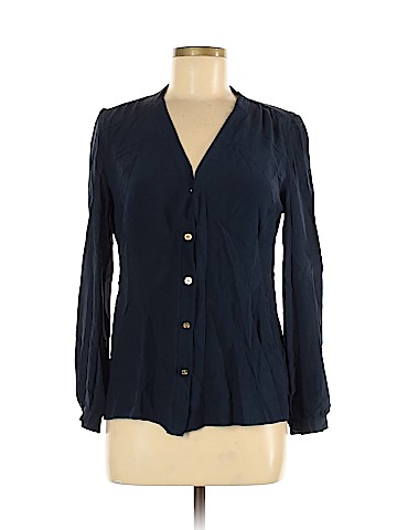 Tory Burch Long Sleeve Silk Top (view 1)