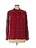 J.jill Red Long Sleeve Blouse Size XL - photo 1
