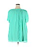 Crown & Ivy 100% Rayon Green Short Sleeve Blouse Size XXL - photo 2