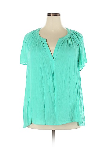 Crown & Ivy Short Sleeve Blouse (view 1)