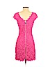 Diane von Furstenberg 100% Nylon Pink Cocktail Dress Size 4 - photo 2