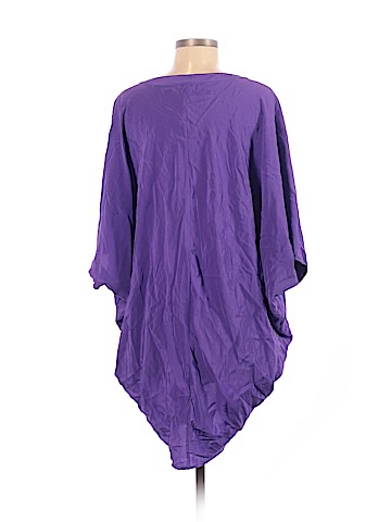 BCBGMAXAZRIA Short Sleeve Silk Top (view 2)