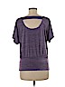 Iz Byer 100% Polyester Purple Short Sleeve Blouse Size M - photo 2