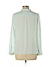 Ann Taylor LOFT 100% Polyester Teal Long Sleeve Blouse Size L (petite) - photo 2