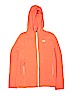 REI 100% Cotton Solid Orange Fleece Jacket Size 14 - 16 - photo 1