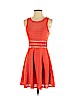 Free People 100% Rayon Orange Cocktail Dress Size 2 - photo 1