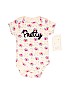 BabyGear 100% Cotton Ivory Short Sleeve Onesie Size 3-6 mo - photo 1