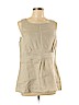 Assorted Brands 100% Linen Tan Sleeveless Blouse Size XXL - photo 1