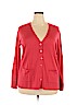 Sejour 100% Merino Wool Red Wool Cardigan Size 2X - photo 1