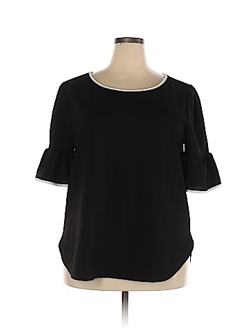 Green Envelope 3/4 Sleeve Blouse (view 1)