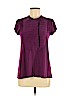 Theory Purple Short Sleeve Blouse Size P (petite) - photo 1