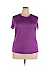 Danskin Now 100% Polyester Purple Active T-Shirt Size XXL - photo 1