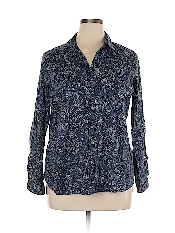 Faded Glory Long Sleeve Button-Down Shirt (view 1)