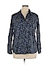 Faded Glory 100% Cotton Blue Long Sleeve Button-Down Shirt Size XL - photo 1