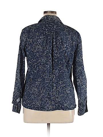 Faded Glory Long Sleeve Button-Down Shirt (view 2)