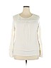 Knox Rose 100% Rayon Ivory Long Sleeve Blouse Size XXL - photo 1