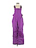 Lands' End 100% Nylon Solid Purple Snow Pants With Bib Size 12 - photo 1