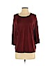 H&M Burgundy 3/4 Sleeve Top Size XS - photo 1