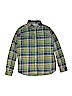 Uniqlo 100% Cotton Green Long Sleeve Button-Down Shirt Size 12 - photo 1