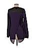 Mossimo 100% Polyester Purple Long Sleeve Blouse Size S - photo 2