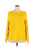 Caslon 100% Polyester Yellow Pullover Sweater Size 2X - photo 1