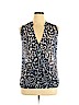 INC International Concepts 100% Polyester Blue Sleeveless Blouse Size XL - photo 1