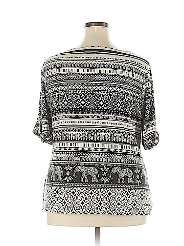 Karen Scott 3/4 Sleeve Top (view 2)