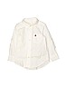 Baby Gap 100% Cotton Solid White Long Sleeve Button-Down Shirt Size 2 - photo 1