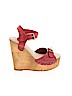 Madison Harding 100% Leather Red Wedges Size 7 - photo 1