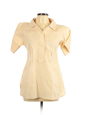 Jil Sander Short Sleeve Silk Top (view 1)