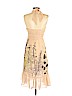 BCBGMAXAZRIA 100% Silk Tan Cocktail Dress Size 4 - photo 2
