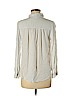 H&M 100% Viscose White Long Sleeve Button-Down Shirt Size 6 - photo 2
