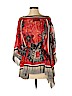 Vivienne Tam 100% Silk Red Poncho Size S - photo 1