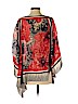 Vivienne Tam 100% Silk Red Poncho Size S - photo 2